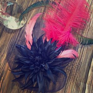 Custom made fascinator for Derby